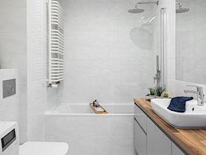 Łazienka w odcieniach szarości - zdjęcie od PMB Home Staging