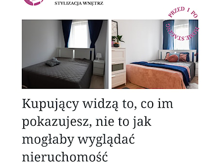 Aranżacje wnętrz - Sypialnia: Home staging sypialni - Wystój ma znaczenie Marzena Piotrowska. Przeglądaj, dodawaj i zapisuj najlepsze zdjęcia, pomysły i inspiracje designerskie. W bazie mamy już prawie milion fotografii!