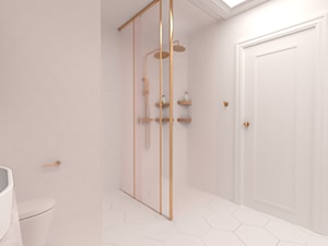 Łazienka ze złotymi dodatkami - Łazienka - zdjęcie od InHouse-Design