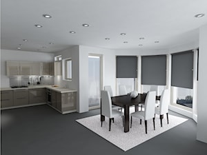 Salon z aneksem kuchennym - Jadalnia - zdjęcie od InHouse-Design