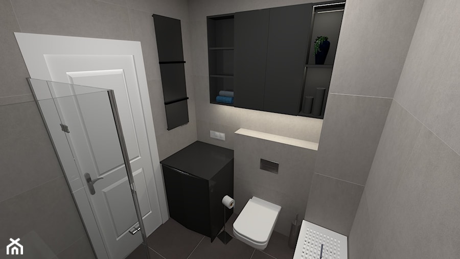 Szara łazienka - Łazienka - zdjęcie od InHouse-Design