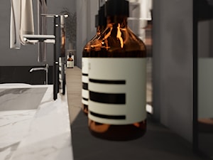 Łazienka z wolnostojącą wanna i prysznicem - zdjęcie od Honest Studio projektowanie wnętrz