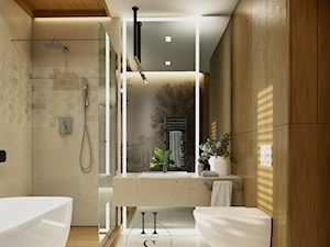 Łazienka przy sypialni - zdjęcie od Honest Studio projektowanie wnętrz