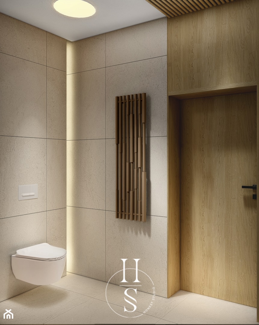 Toaleta dla gości - zdjęcie od Honest Studio projektowanie wnętrz