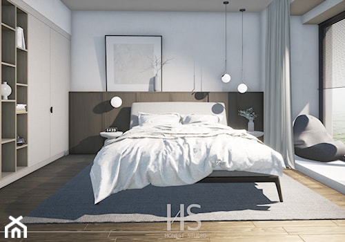 Sypialnia w stylu JAPANDI - zdjęcie od Honest Studio projektowanie wnętrz