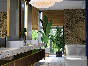 Łazienka z wolnostojącą wanną - zdjęcie od Honest Studio projektowanie wnętrz