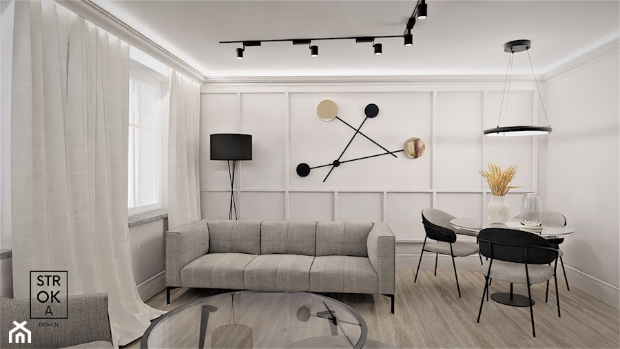 Projekt salonu modern classic - zdjęcie od Stroka Design Architekt Wnętrz Projektowanie & Home Staging