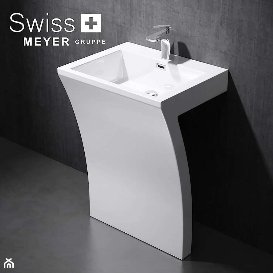 Umywalka wolnostojąca z konglomeratu LEYDA - SWISS MEYER - zdjęcie od Swiss Meyer