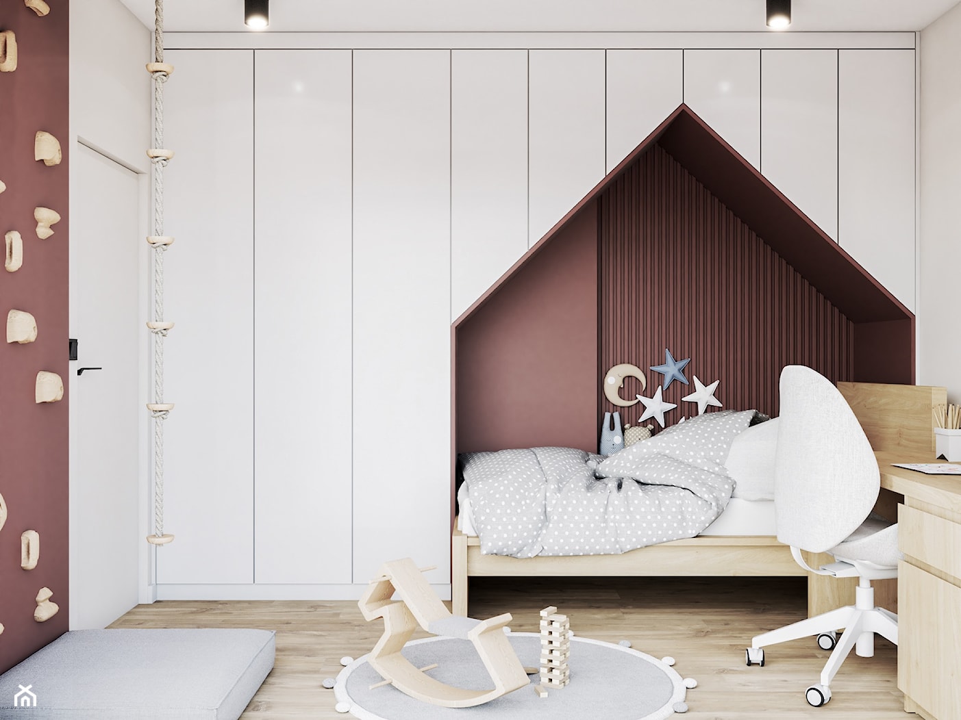 Nowoczesny pokój dziecięcy z łóżkiem typu domek - zdjęcie od VISIT HOME - Homebook