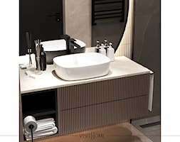 Jasna nowoczesna łazienka w kawowych odcieniach - zdjęcie od VISIT HOME - Homebook