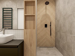 Łazienka w dom rodzinnym w Klinach - zdjęcie od Dim Projekt - Paulina Obrębska