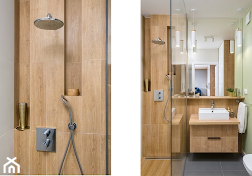 Łazienka z prysznicem. - zdjęcie od Marta Kapłan Architekt