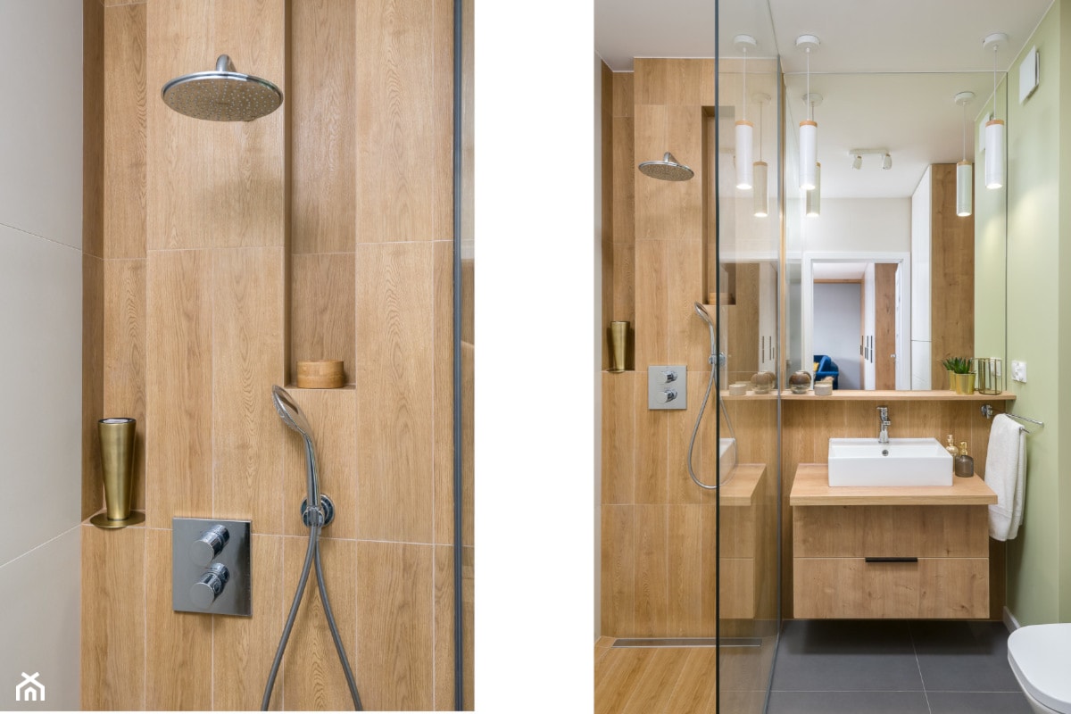 Łazienka z prysznicem. - zdjęcie od Marta Kapłan Architekt - Homebook