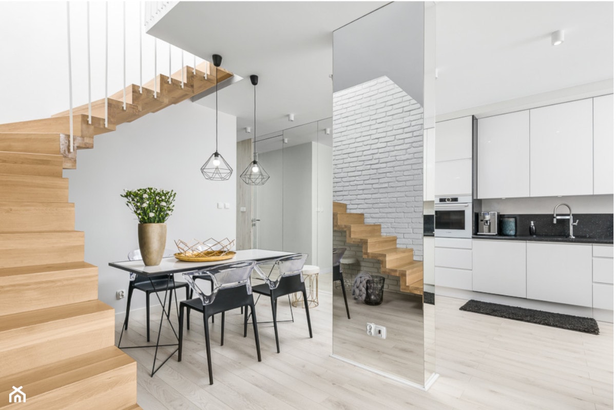 Salon z aneksem kuchennym. - zdjęcie od Marta Kapłan Architekt - Homebook