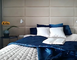 Przytulna sypialnia z tapicerowanym zagłówkiem - zdjęcie od Z-ARCHITEKTEM architektura i wnętrza - Homebook