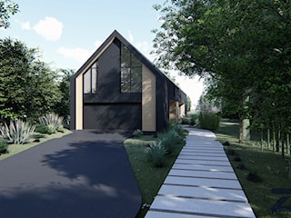 Projekt domu jednorodzinnego w stylu nowoczesnej stodoły