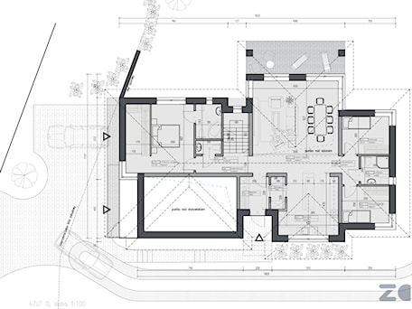 Aranżacje wnętrz - Domy: Rzut parteru - Z-ARCHITEKTEM architektura i wnętrza. Przeglądaj, dodawaj i zapisuj najlepsze zdjęcia, pomysły i inspiracje designerskie. W bazie mamy już prawie milion fotografii!