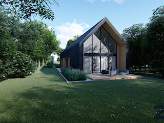 Projekt domu jednorodzinnego w stylu nowoczesnej stodoły