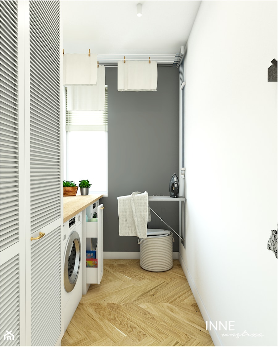 Ceglany sen - Garderoba, styl minimalistyczny - zdjęcie od Inne Wnętrza