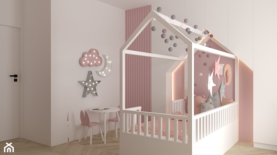 Projekt domu w Gliwicach - Pokój dziecka - zdjęcie od VISIGNTERIO Projektowanie wnętrz