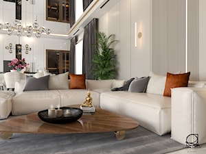 Salon z wygodną kanapą - zdjęcie od Open Room Projekty Wnętrz