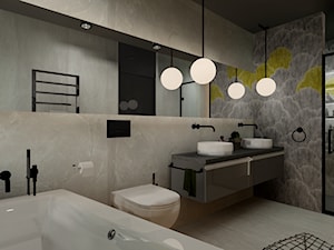 Łazienka dark modern - zdjęcie od Make Design Easier