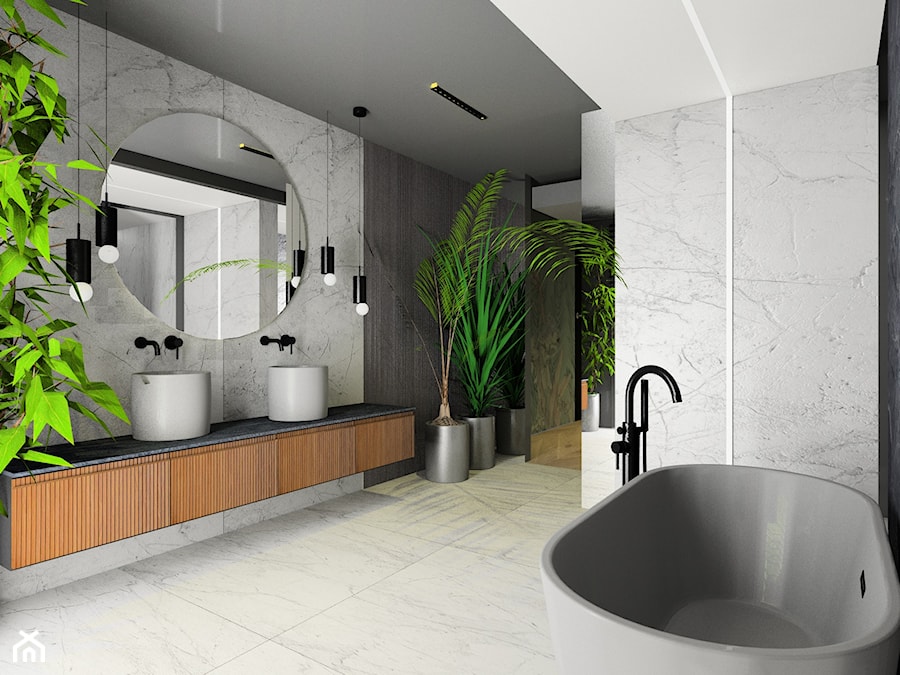 Minimalistyczna łazienka modern rustic - zdjęcie od Make Design Easier