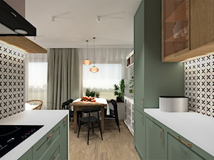Eklektyczny salon z aneksem kuchennym - zdjęcie od Make Design Easier