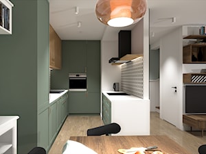 Eklektyczny salon z aneksem kuchennym - zdjęcie od Make Design Easier