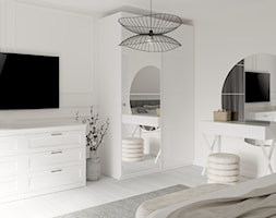 Czarnobiała klasyczna sypialnia - zdjęcie od gomulkadesign - Homebook