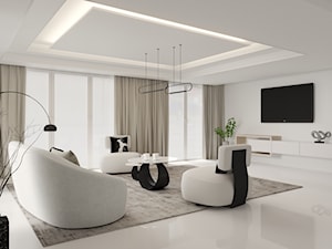 Jasny salon w apartamencie - zdjęcie od gomulkadesign