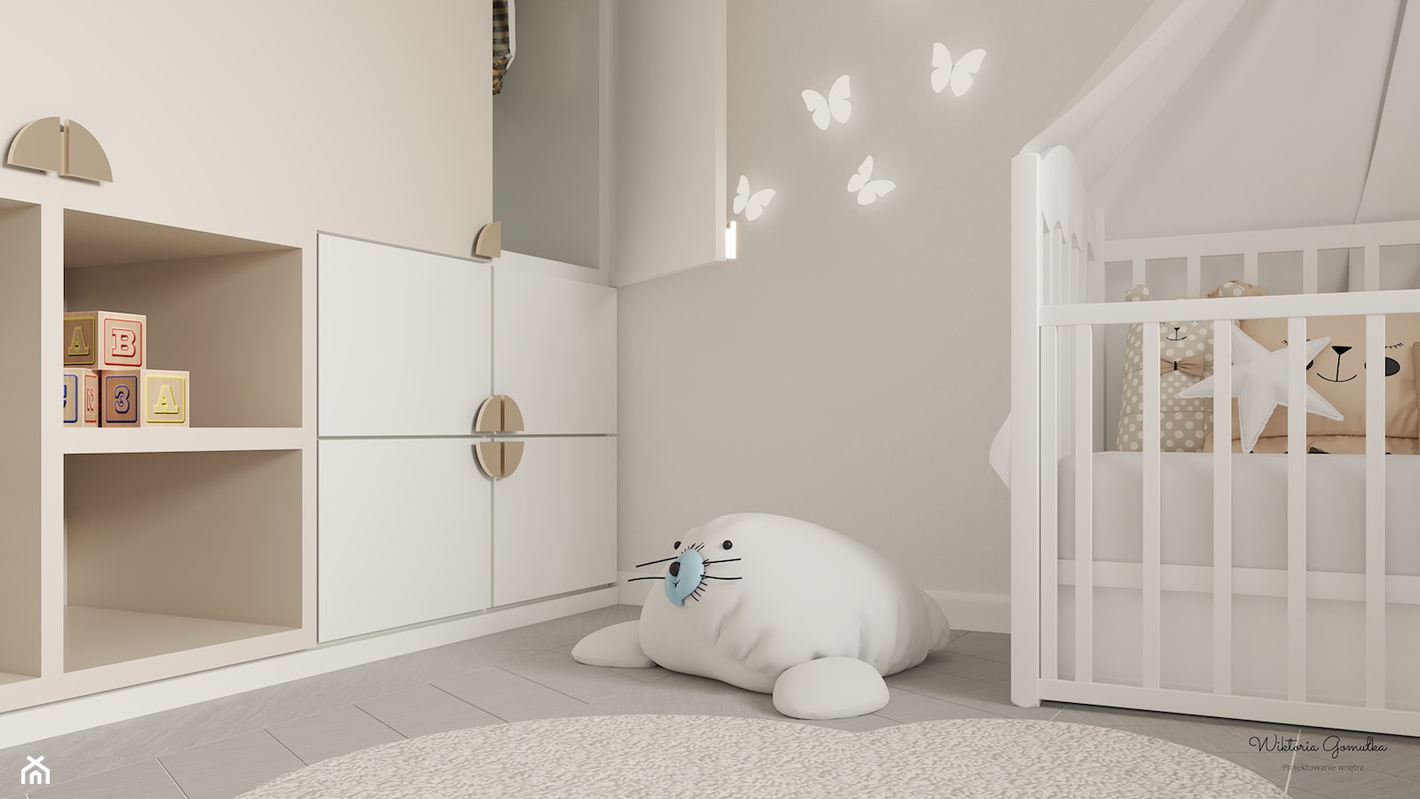 Projekt pokoju dziecięcego w neutralnych kolorach 🧸 - zdjęcie od gomulkadesign - Homebook