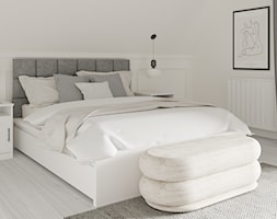 Czarnobiała klasyczna sypialnia - zdjęcie od gomulkadesign - Homebook