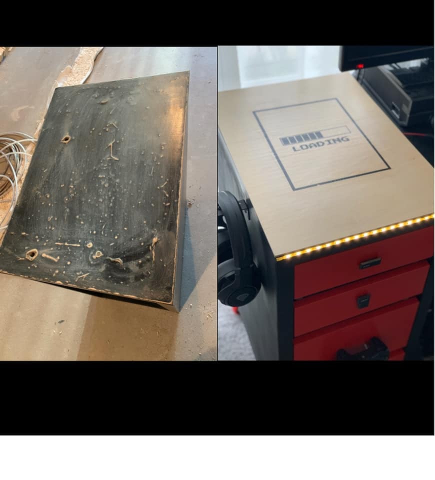szafka przed i po renowacją - zdjęcie od HABI Hanna Bieńkowska - Homebook