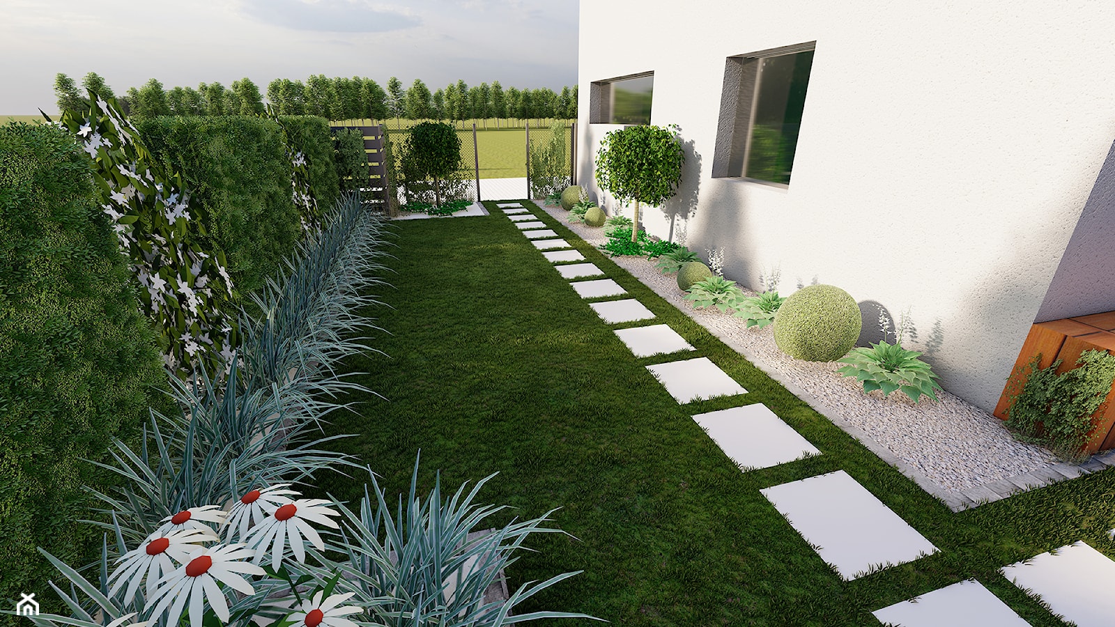Ogród traw i kwiatów - zdjęcie od ogrody Dagi | projektowanie ogrodów - Homebook