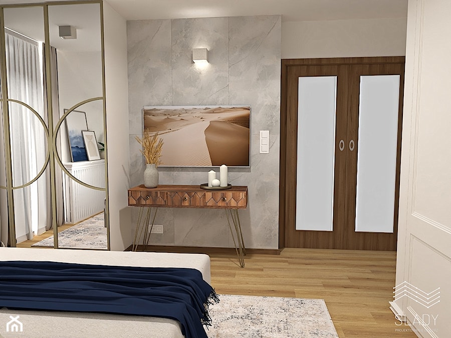 Sypialnia, styl glamour - zdjęcie od Pracownia projektowania wnętrz Ślady