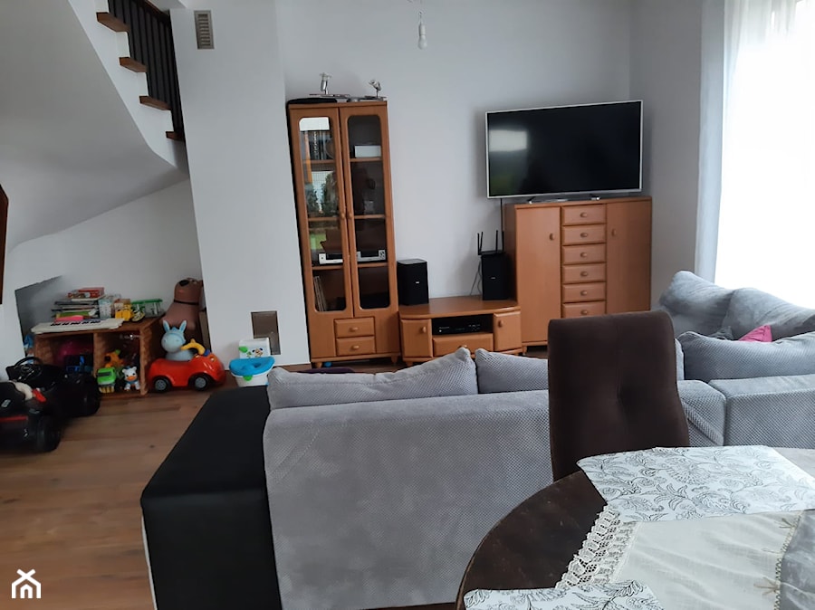 Aranżacja salonu wraz ze strefą jadalni - na prywatny użytek Inwestora - zdjęcie od Dekwadra Homestaging Aranżacja Projektowanie Wnętrz Wrocław