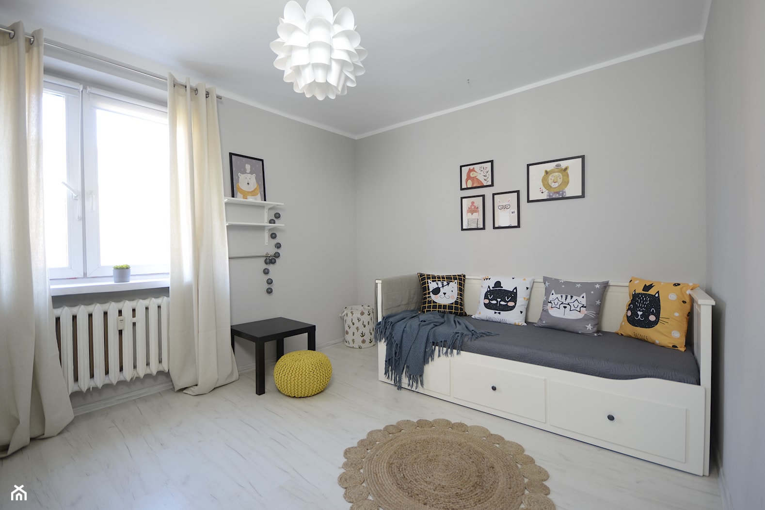 Metamorfoza pokoju - homestaging mieszkania, klient docelowy rodzina 2+1, wynajem - zdjęcie od Dekwadra Homestaging Aranżacja Projektowanie Wnętrz Wrocław - Homebook