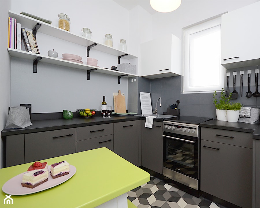 Metamorfoza Homestaging kuchni w mieszkaniu studenckim - zdjęcie od Dekwadra Homestaging Aranżacja Projektowanie Wnętrz Wrocław