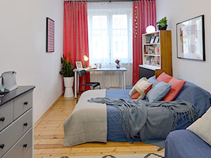 Pokój w mieszkaniu dla studentów - metamorfoza homestaging - zdjęcie od Dekwadra Homestaging Aranżacja Projektowanie Wnętrz Wrocław