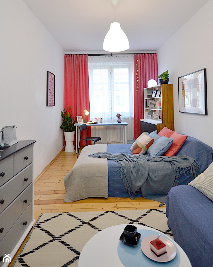 Pokój w mieszkaniu dla studentów - metamorfoza homestaging - zdjęcie od Dekwadra Homestaging Aranżacja Projektowanie Wnętrz Wrocław - Homebook