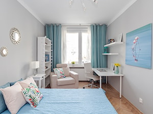 Home Staging mieszkania dwupokojowego (najem długoterminowy) - Sypialnia, styl tradycyjny - zdjęcie od Homestagerkawarszawa