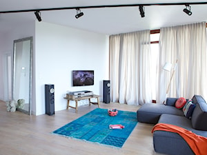 Ekopark - Średni biały salon, styl minimalistyczny - zdjęcie od ideArchitektura