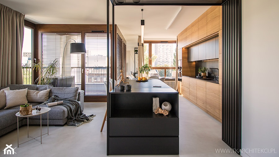 Mieszkanie 54 m2 - Kuchnia, styl nowoczesny - zdjęcie od TK Architekci