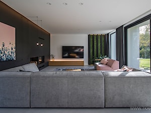 Przytulny minimalizm - Salon, styl nowoczesny - zdjęcie od TK Architekci