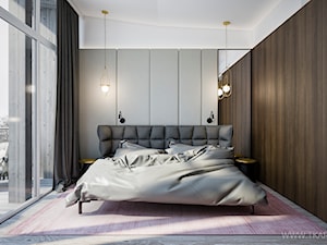 Mieszkanie 260 m2 - Sypialnia, styl nowoczesny - zdjęcie od TK Architekci