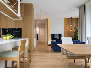 Mieszkanie 80m2 - Salon, styl nowoczesny - zdjęcie od TK Architekci