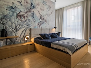 Mieszkanie 80m2 - Sypialnia, styl nowoczesny - zdjęcie od TK Architekci