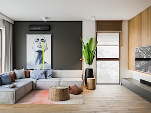 Mieszkanie dla rodziny - Salon, styl nowoczesny - zdjęcie od TK Architekci