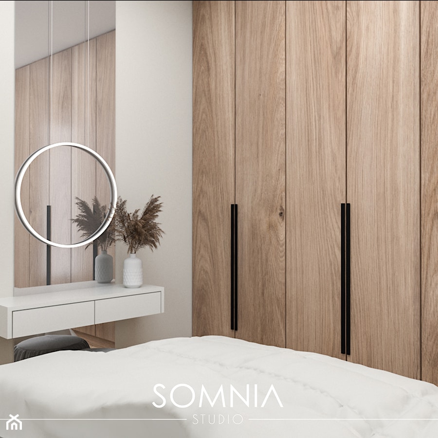 Sypialnia w naturalnych barwach - zdjęcie od Somnia Studio Architektura Wnętrz